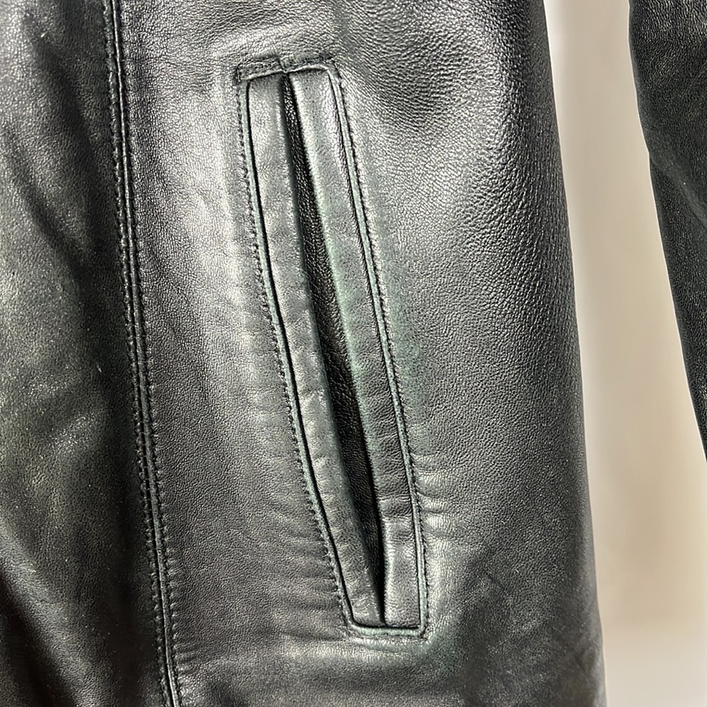 Extasy Italian soft leather pant coat EUC - Picture 6 of 12